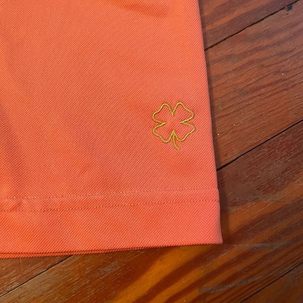 East Lake Golden Shamrock Collection Golf Stretch Polo Orange Mens M Shirt - Picture 3 of 8